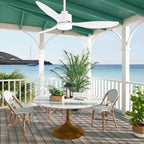 Ventilatore da soffitto a LED da 52 pollici con telecomando per luci (3 pale)