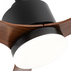 Ventilatore da soffitto a LED da 52 pollici con telecomando per luci (3 pale)