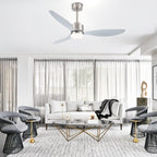 Ventilatore da soffitto a LED da 52 pollici con telecomando per luci (3 pale)