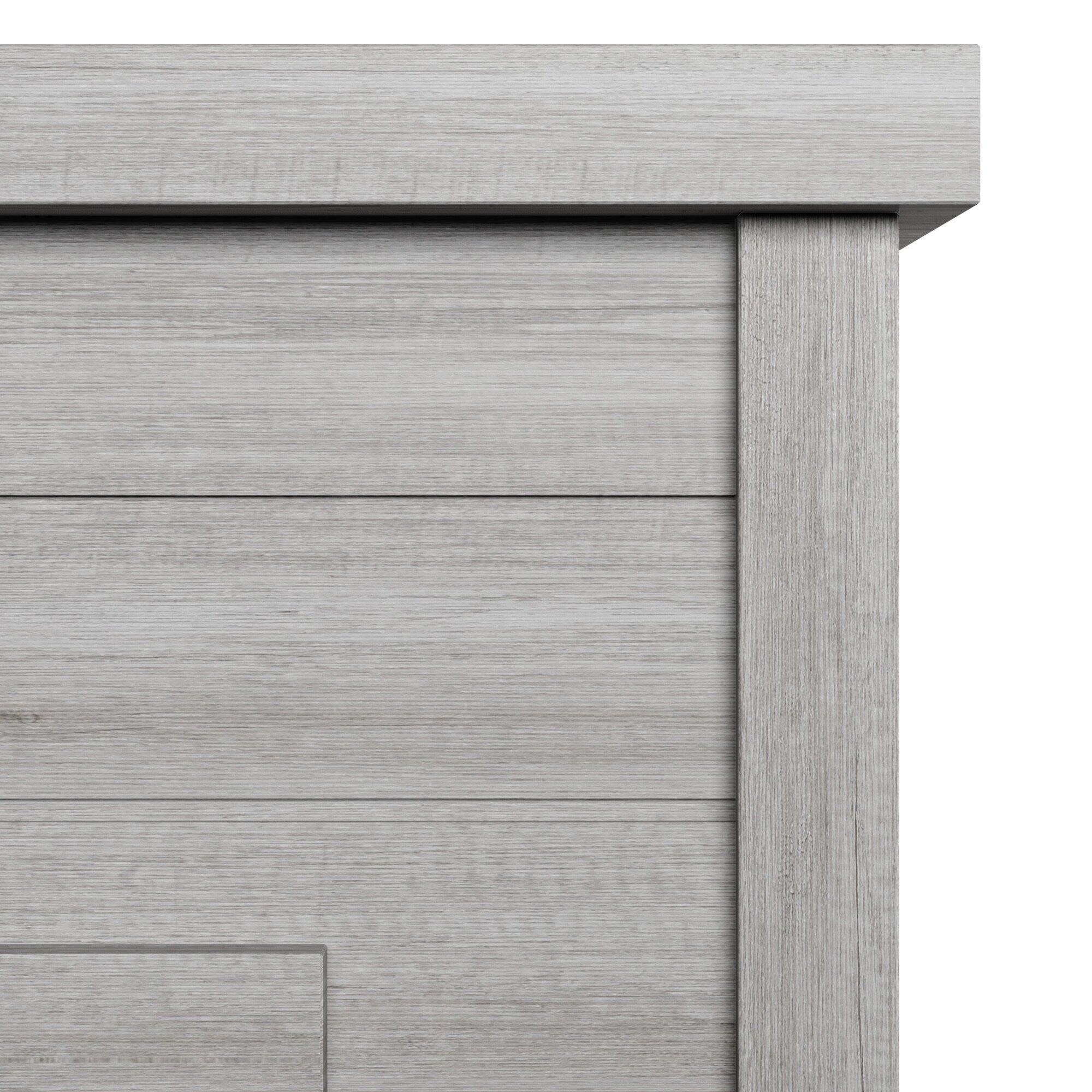 52 Mensola da parete Shiplap con inserto per camino 3D