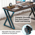 Scrivania per computer resistente da 55 pollici, scrivania da ufficio