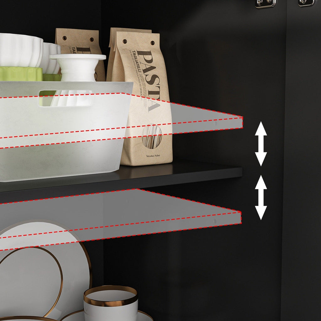 Credenza da 59,1'', bianca, moderna, contemporanea, laccata