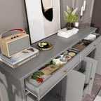 Credenza da 59,1'', bianca, moderna, contemporanea, laccata