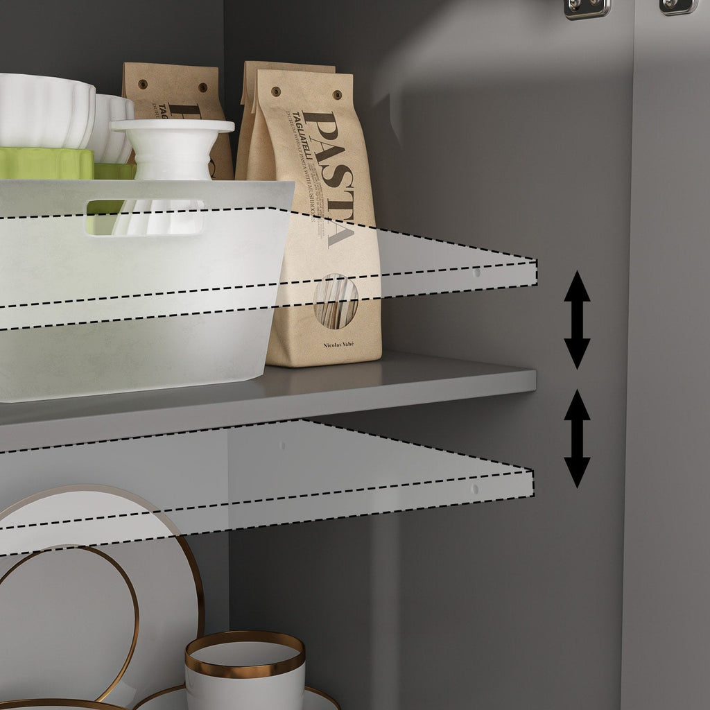 Credenza da 59,1'', bianca, moderna, contemporanea, laccata