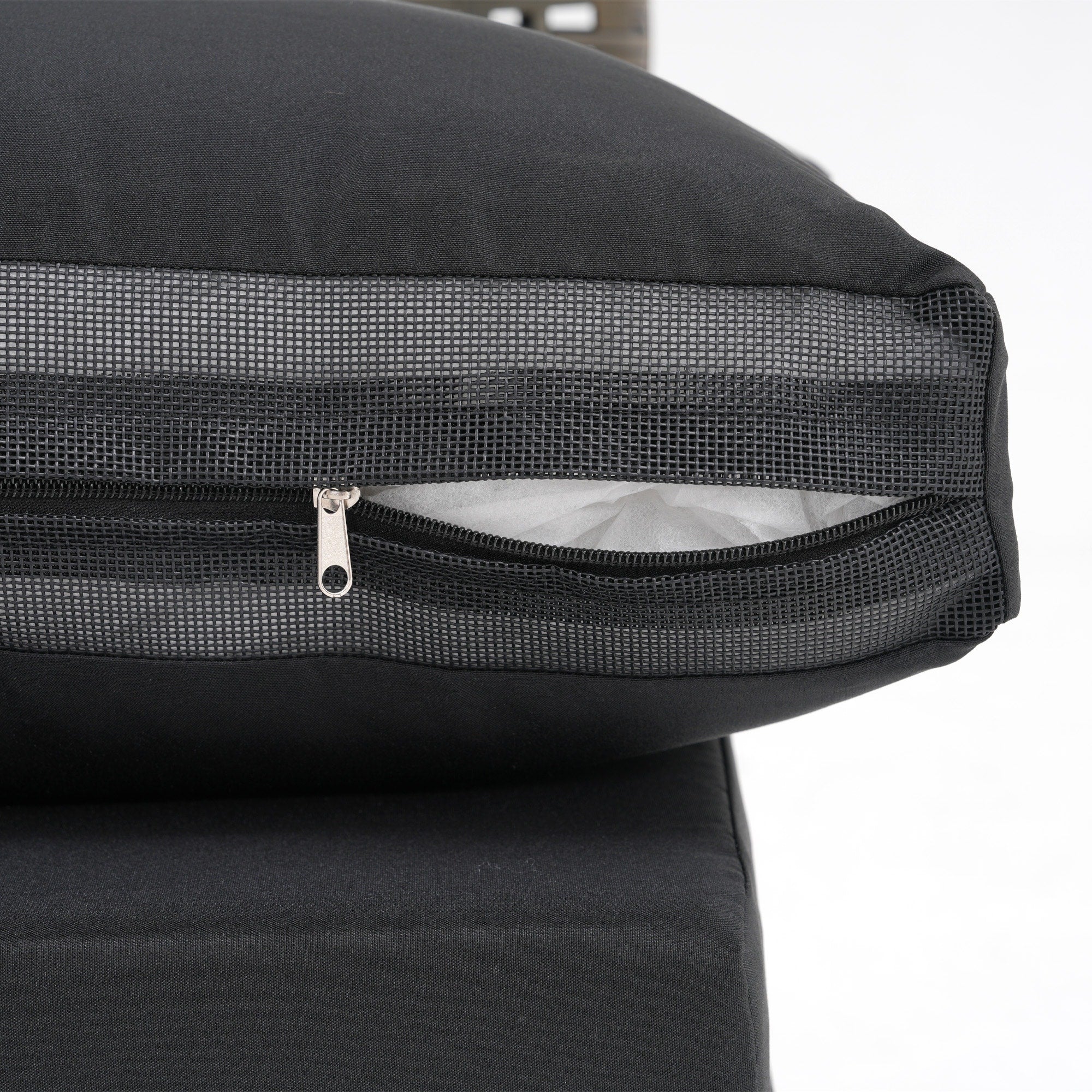 Gruppo di sedute componibili per esterni da 6 persone con cuscini