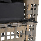 Gruppo di sedute componibili per esterni da 6 persone con cuscini