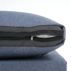 Gruppo di sedute componibili per esterni da 6 persone con cuscini