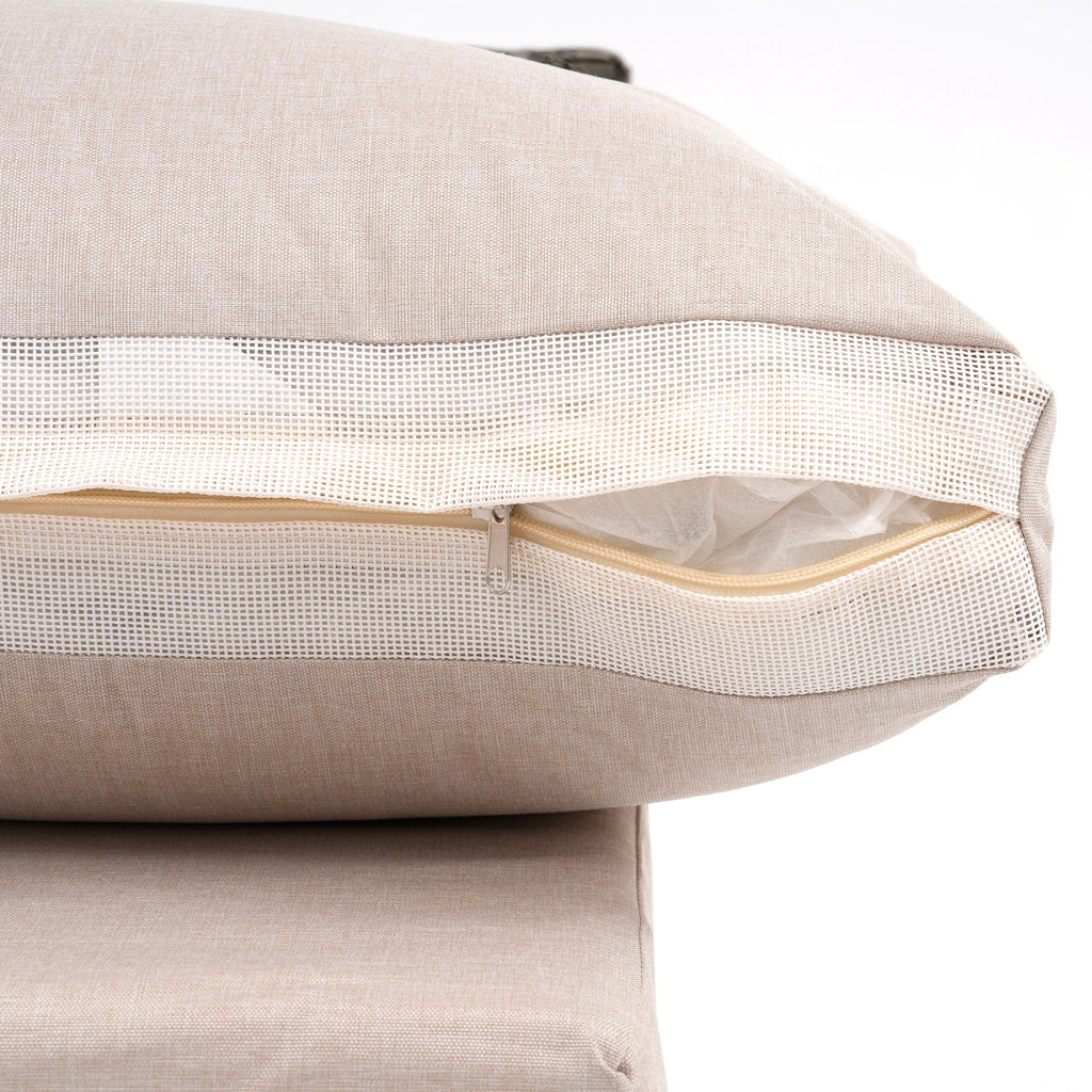 Gruppo di sedute componibili per esterni da 6 persone con cuscini