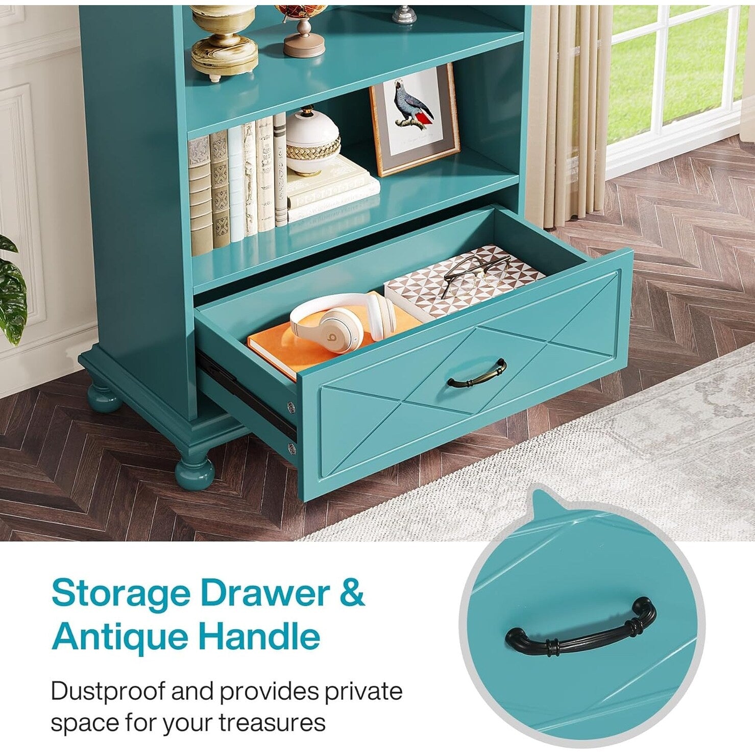 Libreria a 6 ripiani con cassetto 71 Libreria per soggiorno