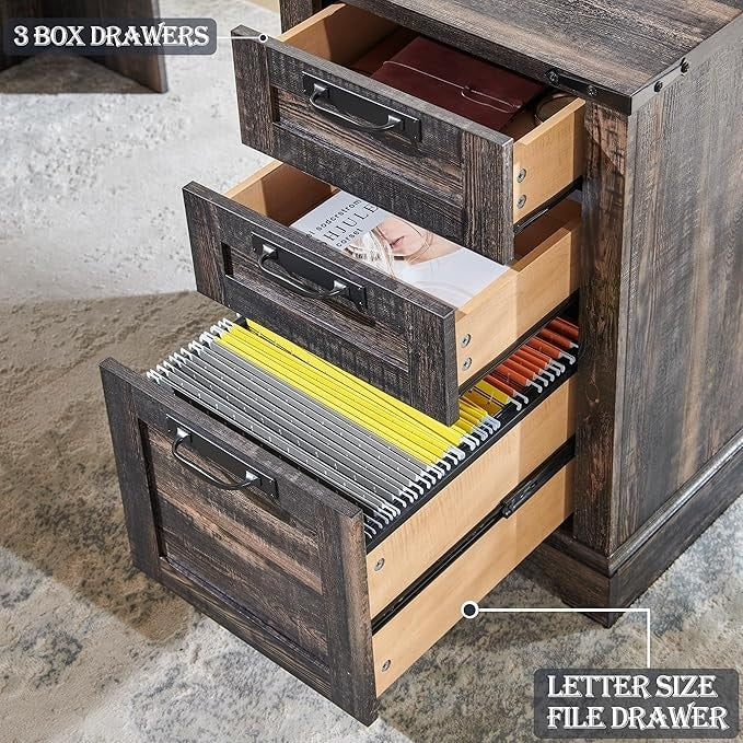 Scrivania direzionale a L da 60 pollici, scrivania angolare in legno, scrivania per computer