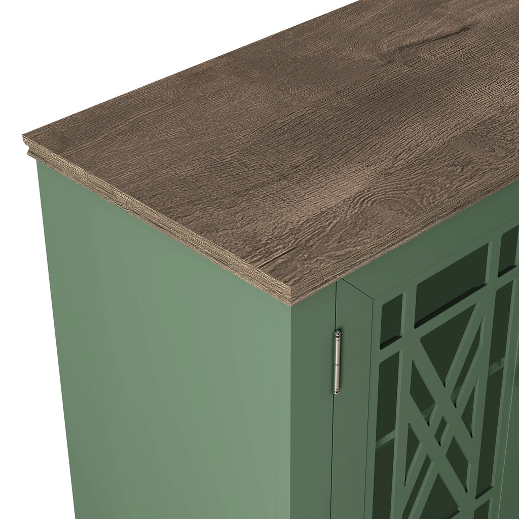 Credenza da cucina in legno in stile vintage da 63 pollici - Larghezza 63 pollici