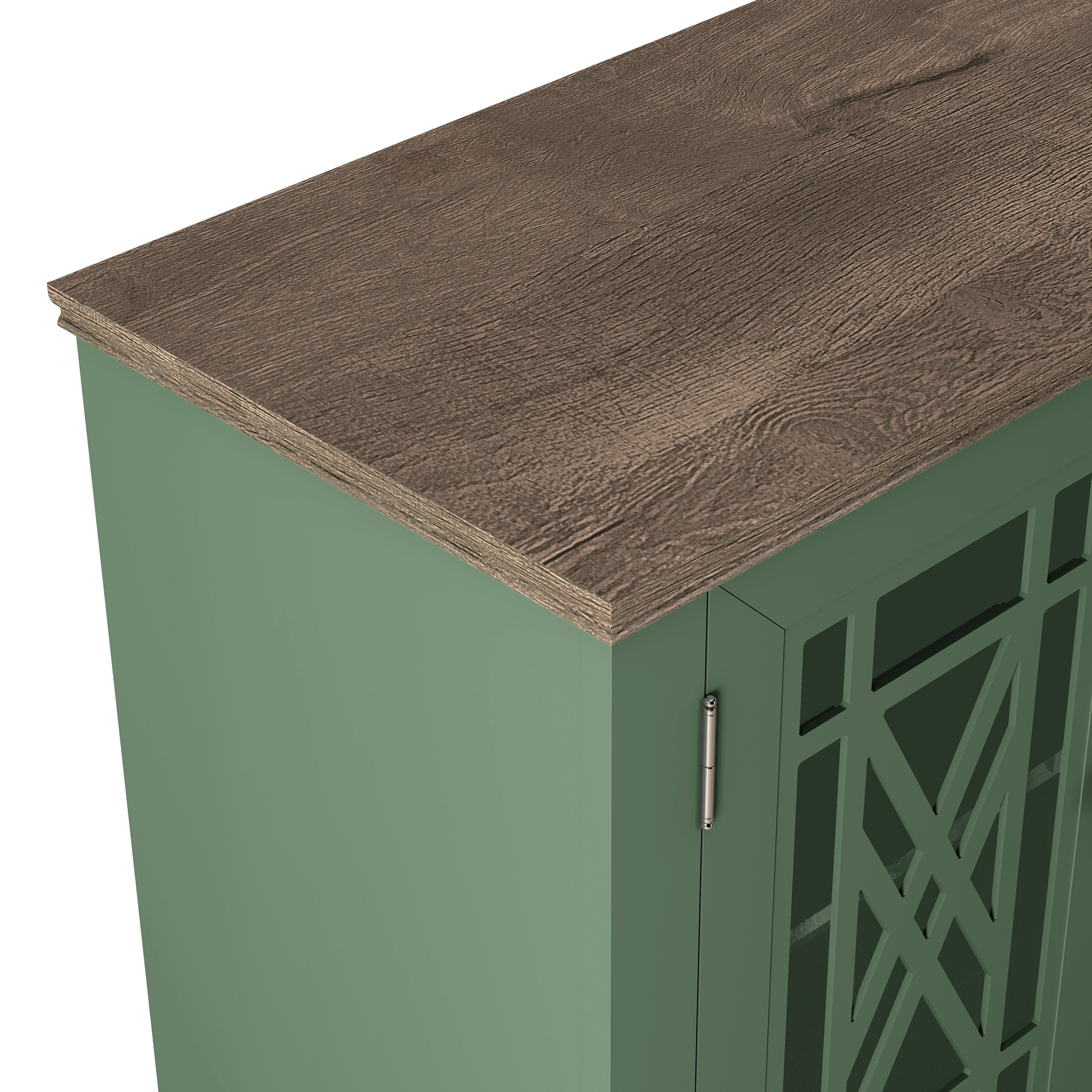 Credenza da cucina in legno in stile vintage da 63 pollici - Larghezza 63 pollici