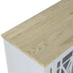 Credenza da cucina in legno in stile vintage da 63 pollici - Larghezza 63 pollici