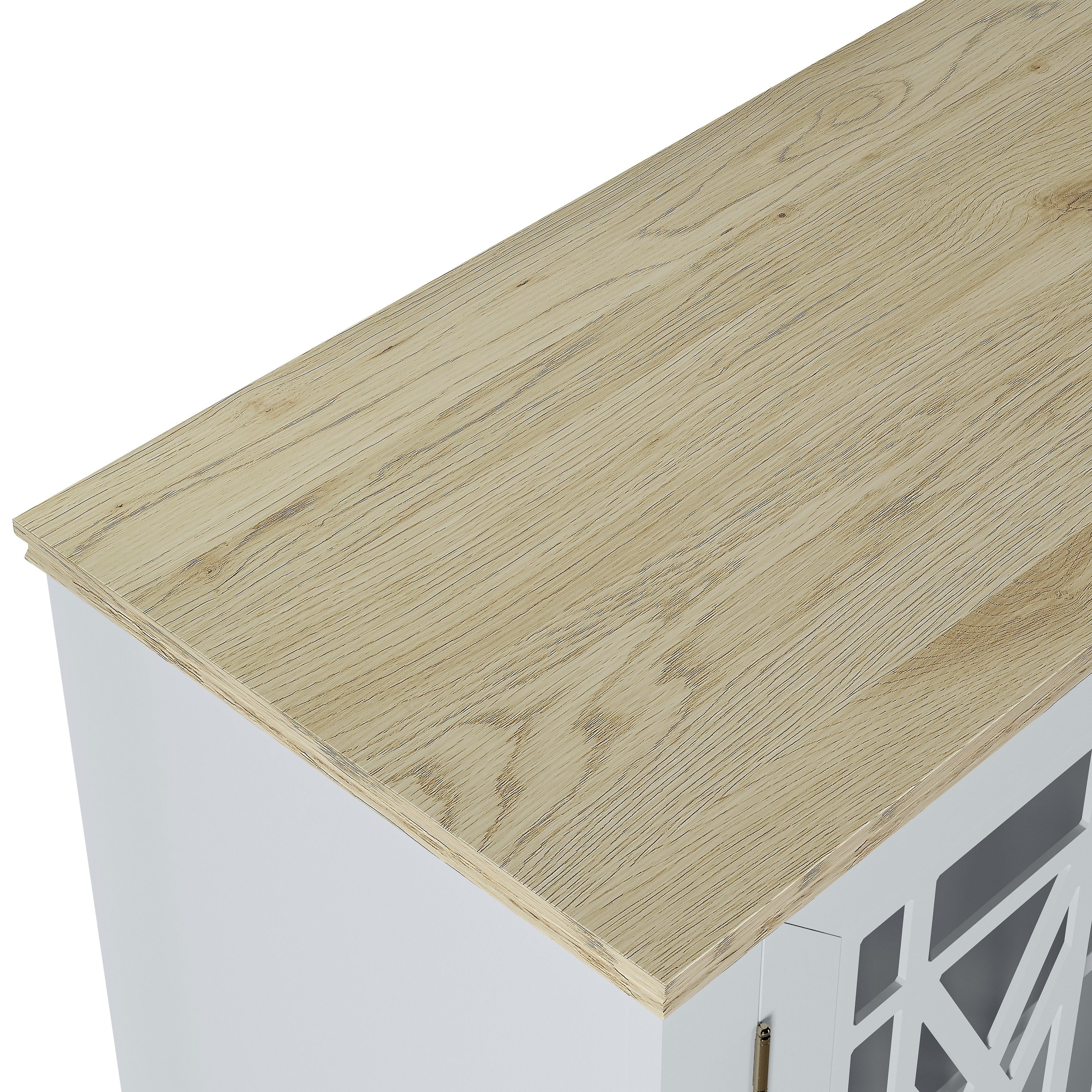 Credenza da cucina in legno in stile vintage da 63 pollici - Larghezza 63 pollici