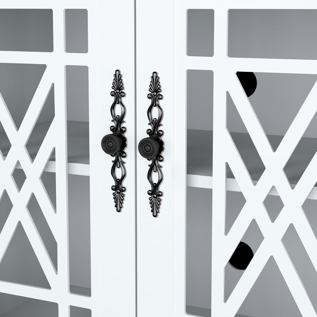 Credenza da cucina in legno in stile vintage da 63 pollici - Larghezza 63 pollici