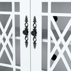 Credenza da cucina in legno in stile vintage da 63 pollici - Larghezza 63 pollici