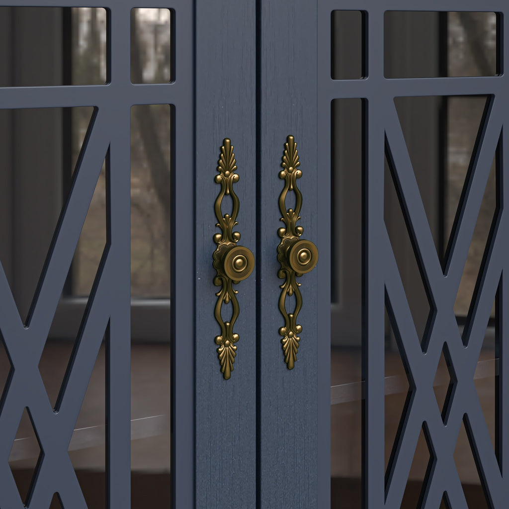 Credenza da cucina in legno in stile vintage da 63 pollici - Larghezza 63 pollici