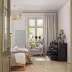 Cassettiera con 9 cassetti da 63 W, cassettiera decorativa per soggiorno, camera da letto