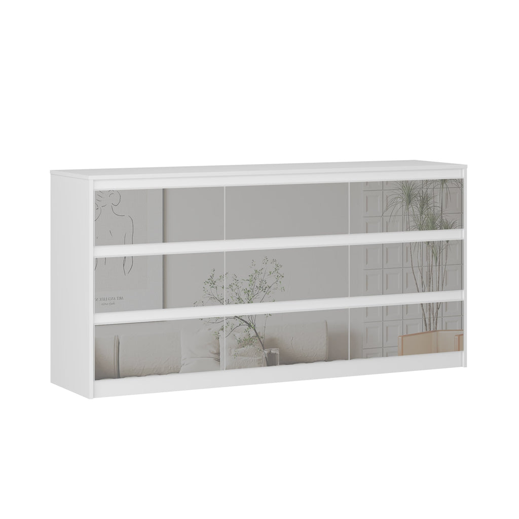 Cassettiera con 9 cassetti da 63 W, cassettiera decorativa per soggiorno, camera da letto