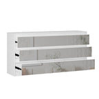 Cassettiera con 9 cassetti da 63 W, cassettiera decorativa per soggiorno, camera da letto