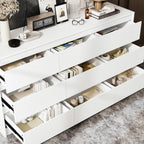 Cassettiera con 9 cassetti da 63 W, cassettiera decorativa per soggiorno, camera da letto