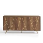 Mobiletto portaoggetti in legno da 63'' W