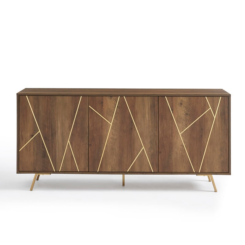 Mobiletto portaoggetti in legno da 63'' W