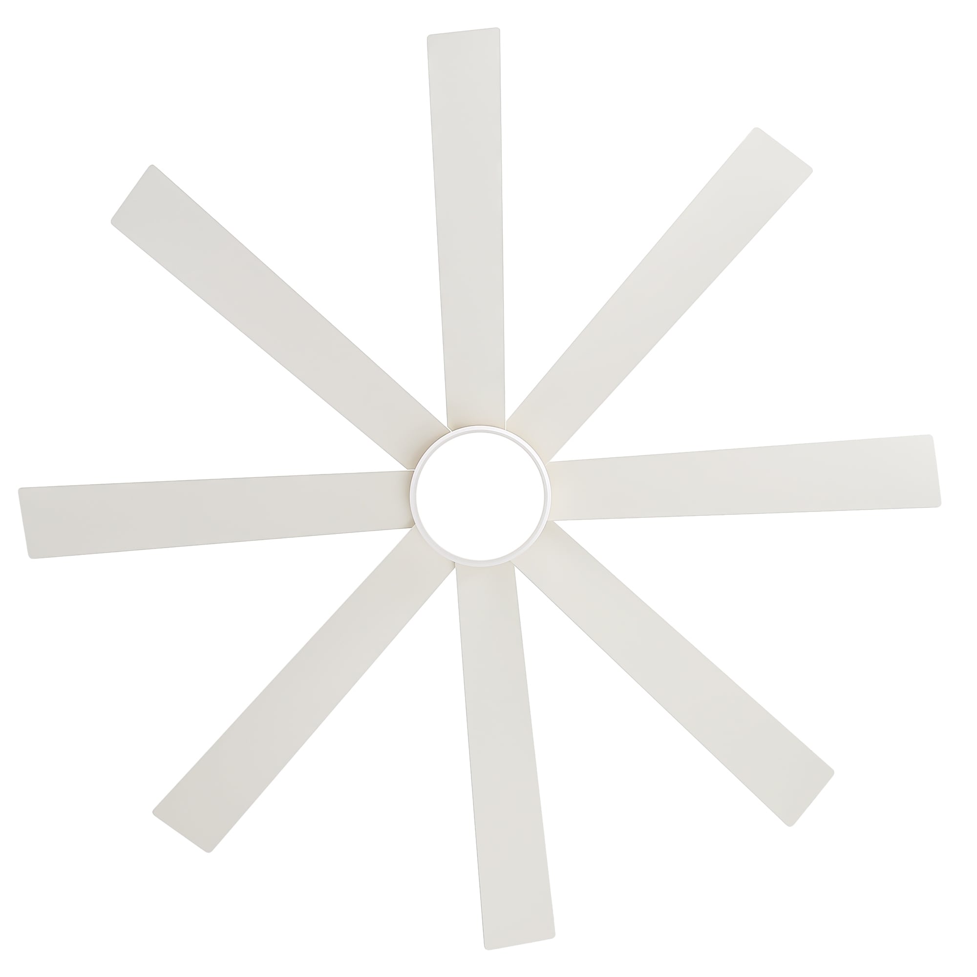 Ventilatore da soffitto a LED nero da 65 pollici a 8 pale con luce e telecomando