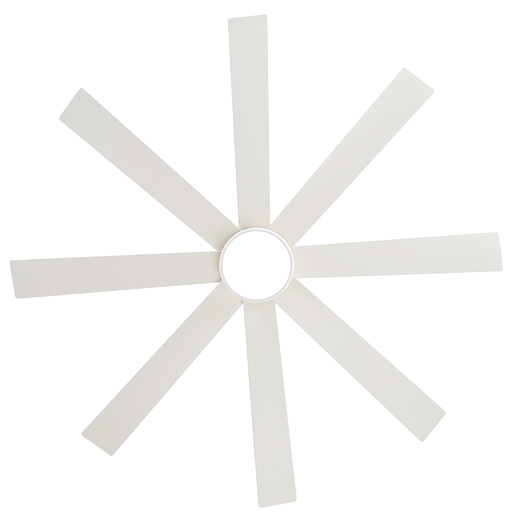 Ventilatore da soffitto a LED nero da 65 pollici a 8 pale con luce e telecomando