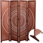 Divisorio pieghevole in legno massello da 65'' H