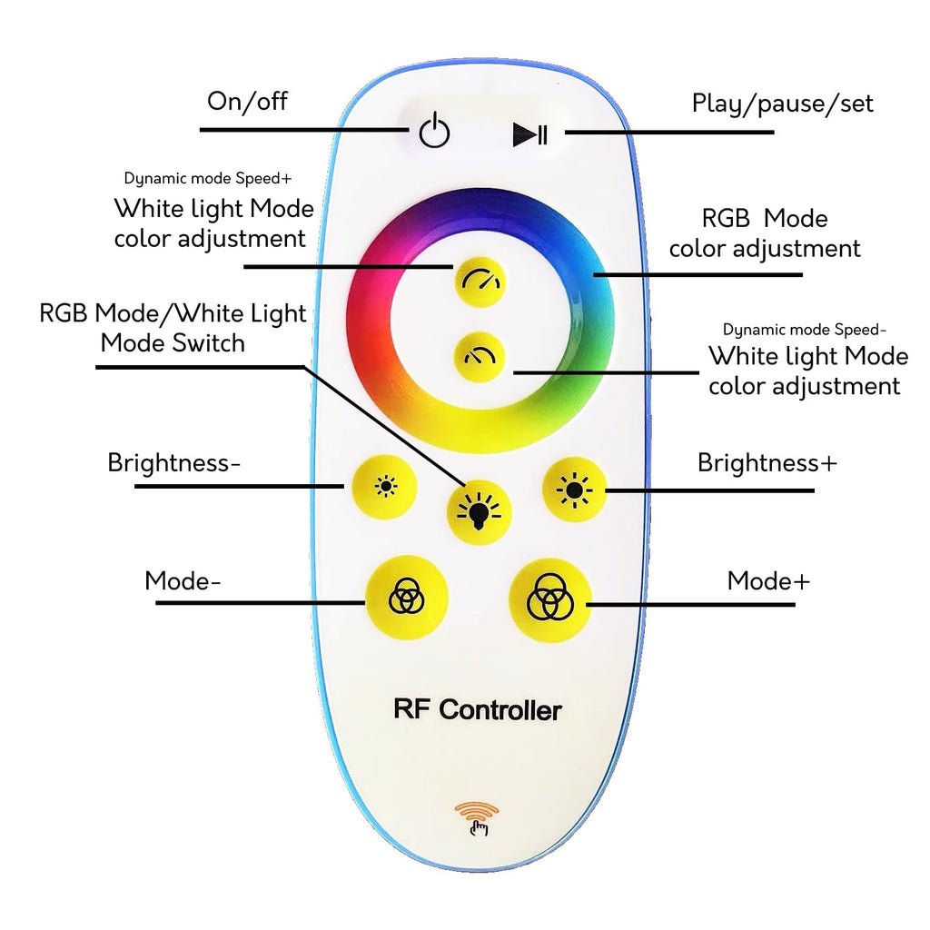 Lampada da terra ad arco/arco a LED dimmerabile 69 - RGBW - N/D