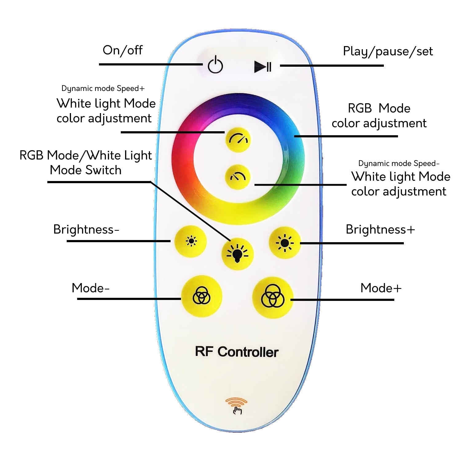 Lampada da terra ad arco/arco a LED dimmerabile 69 - RGBW - N/D