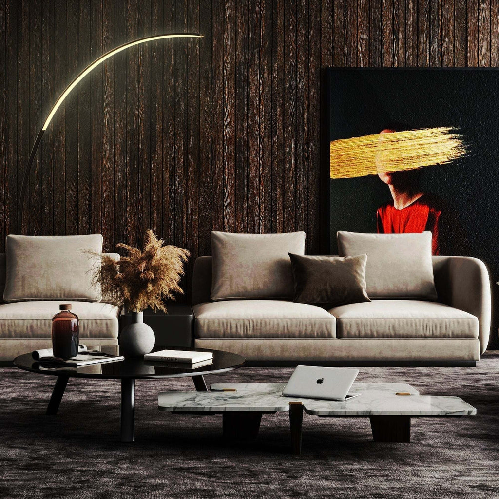 Lampada da terra ad arco/arco a LED dimmerabile 69 - RGBW - N/D