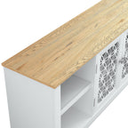 Mobile porta TV decorativo rustico floreale da 70 pollici per un massimo di 80 TV