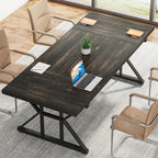 Scrivania direzionale da 70,8 pollici, grande postazione di lavoro per computer