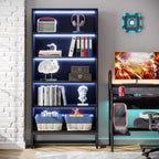 Libreria e scaffale alti 70,8 pollici, librerie grandi a 5 ripiani - 11,81 P x 31,5 L x 70,87 A