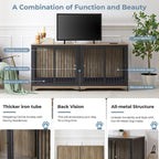 Mobile porta TV per cani di grossa taglia da 70,86'' con cuscino e due vani (senza cuscino)