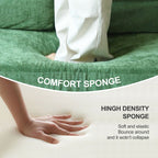 Divano letto trasformabile imbottito 70.87, poltrona trasformabile, comodo divano per soggiorno, camera da letto, tessuto ciniglia