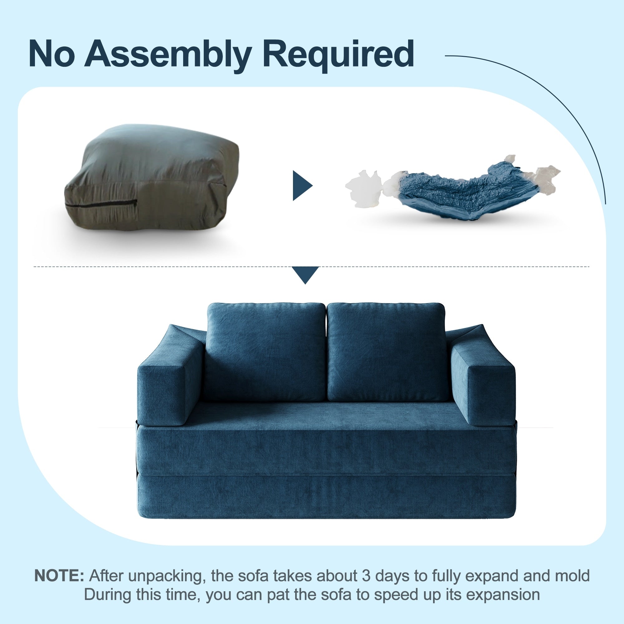 Divano letto trasformabile imbottito 70.87, poltrona trasformabile, comodo divano per soggiorno, camera da letto, tessuto ciniglia