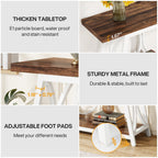 Tavolo da consolle extra lungo da 70,9 pollici, tavolino da salotto