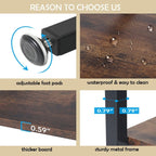 Libreria industriale 71, libreria Etagere in legno marrone rustico a 6 ripiani, ripiani aperti