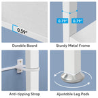 Libreria industriale 71, libreria Etagere in legno marrone rustico a 6 ripiani, ripiani aperti