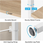 Libreria industriale 71, libreria Etagere in legno marrone rustico a 6 ripiani, ripiani aperti