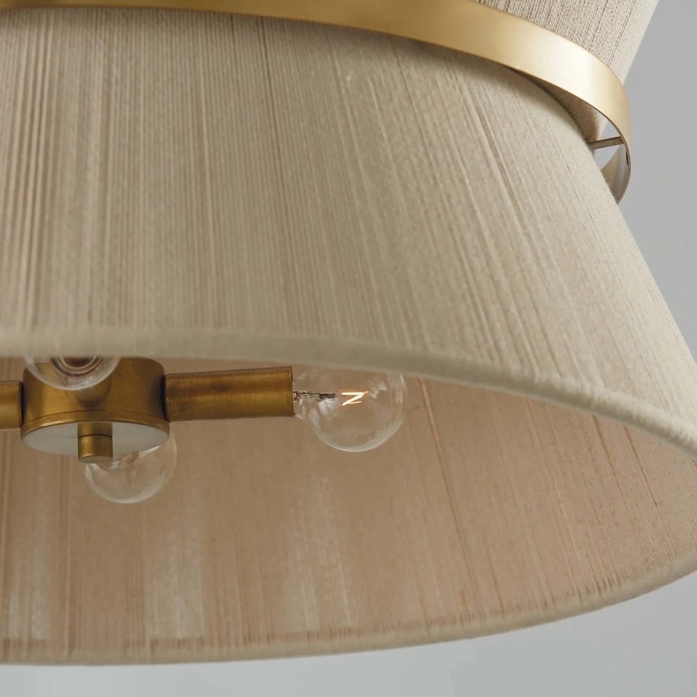 Lampadario a tamburo grande in stile boho moderno a 8 luci, lampadario a clessidra in tessuto intrecciato a mano da 24 pollici in oro/nero per sala da pranzo/soggiorno
