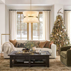 Lampadario a tamburo grande in stile boho moderno a 8 luci, lampadario a clessidra in tessuto intrecciato a mano da 24 pollici in oro/nero per sala da pranzo/soggiorno