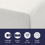 Materasso in memory foam a strati da 8 pollici di Crown Comfort