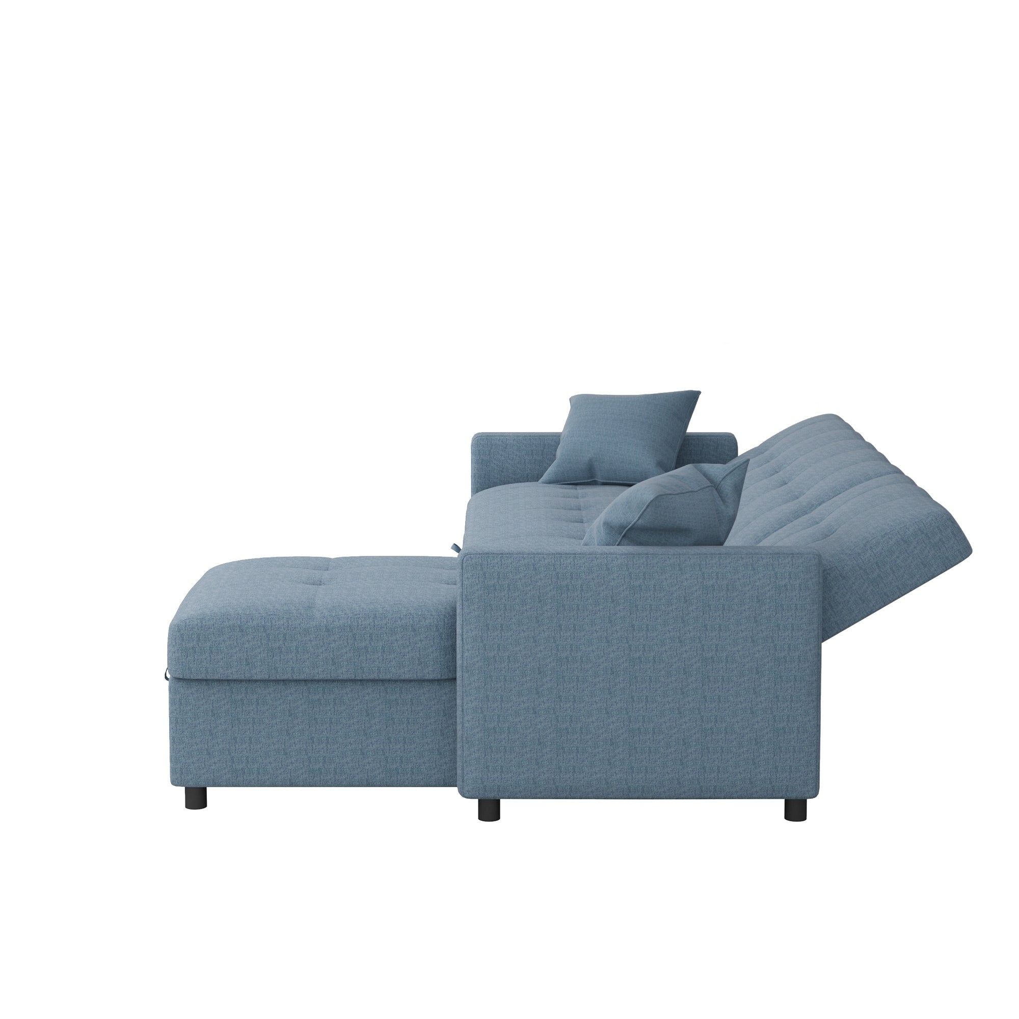 Divano letto reversibile e chaise longue da 82'' di larghezza