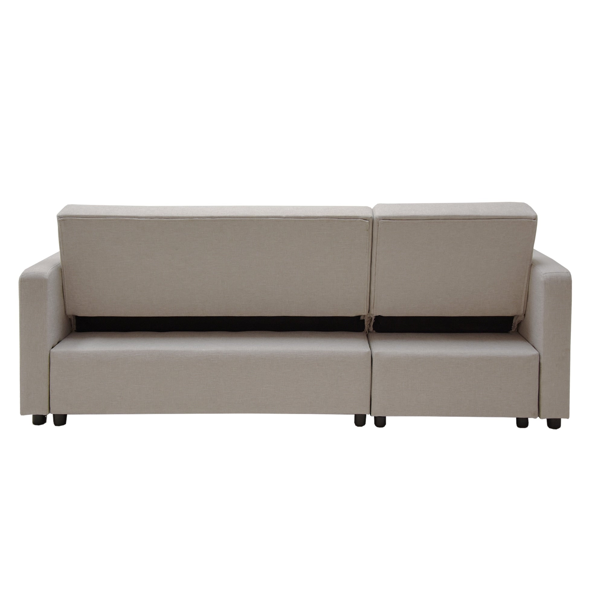 Divano letto reversibile e chaise longue da 82'' di larghezza