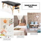 Lettino da massaggio portatile da 84''L, regolabile, per spa viso, tatuaggi, con trasporto