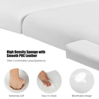 Lettino da massaggio portatile da 84''L, regolabile, per spa viso, tatuaggi, con trasporto